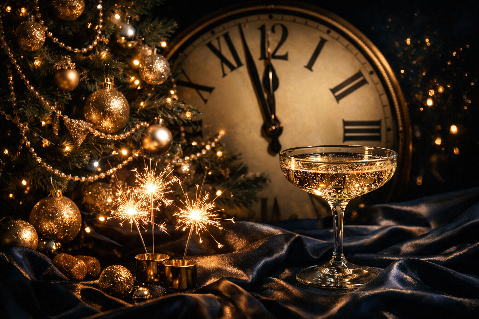 Make wishes with 4 aces for New Year